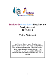 Iain Rennie  Hospice Care Quality Account