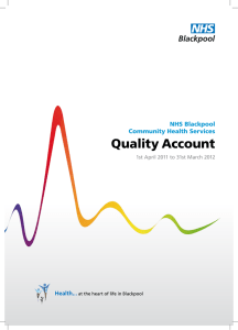 Quality Account NHS Blackpool Community Health Services