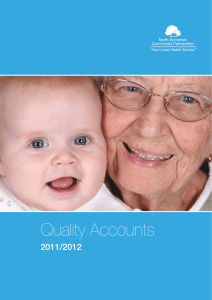 Quality Accounts 2011/2012 North Somerset Community Partnership