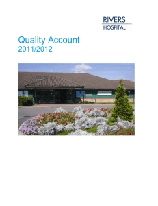 Quality Account  2011/2012