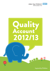 Quality 2012/13 Account Inspired by Children