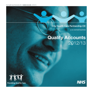 Quality Accounts 2012/13