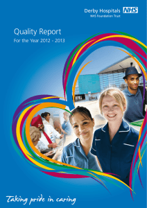 Quality Report For the Year 2012 - 2013