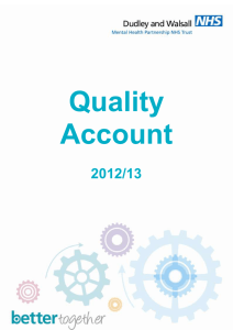 Quality Account  2012/13