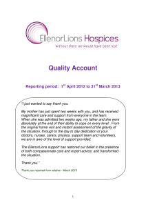 Quality Account Reporting period:  1 April 2012 to 31