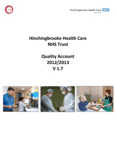Hinchingbrooke Health Care NHS Trust Quality Account