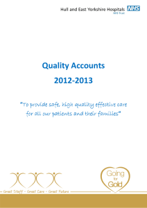 Quality Accounts 2012-2013