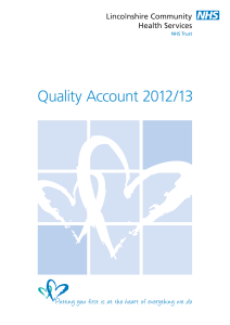 Quality Account 2012/13