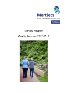 Martlets Hospice  Quality Accounts 2012-2013