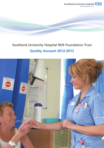 Quality Account 2012-2013 Southend University Hospital NHS Foundation Trust