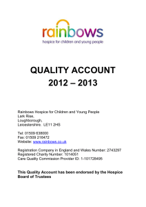 QUALITY ACCOUNT – 2013 2012