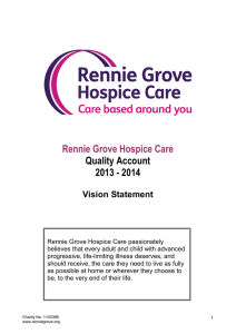 Rennie Grove Hospice Care  Quality Account 2013 - 2014