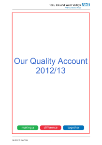 Our Quality Account 2012/13