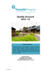 Quality Account 2012 -13