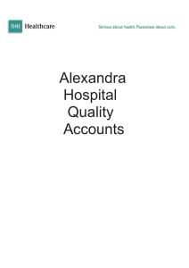 Alexandra Hospital Quality Accounts
