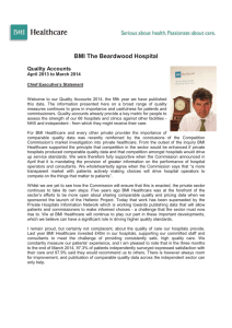BMI The Beardwood Hospital Quality Accounts  April 2013 to March 2014