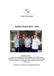 Quality Account 2013 – 2014