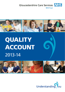 QUALITY ACCOUNT 2013-14