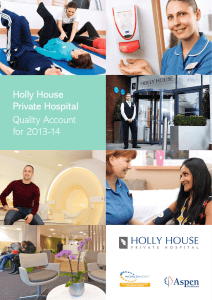 Holly House Private Hospital Quality Account for 2013-14