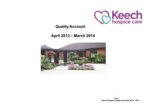 Quality Account – March 2014 April 2013