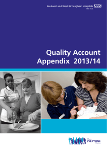 Quality Account Appendix  2013/14