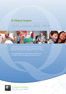 Q Quality Account 2013 - 2014 St Helena Hospice