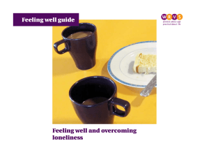 Feeling well and overcoming loneliness Feeling well guide