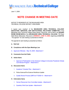 NOTE CHANGE IN MEETING DATE