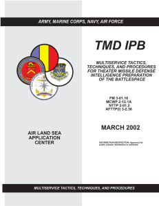 TMD IPB ARMY, MARINE CORPS, NAVY, AIR FORCE