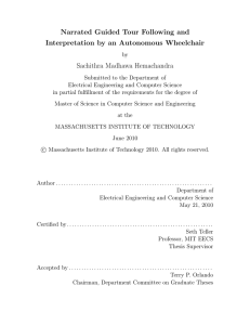 Narrated Guided Tour Following and Interpretation by an Autonomous Wheelchair
