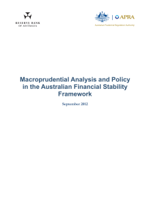 Macroprudential Analysis and Policy in the Australian Financial Stability Framework