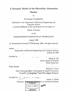 A  Dynamic  Model  of  the ... Market Poonsaeng  Visudhiphan