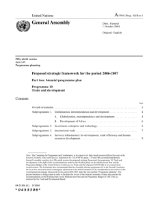 A General Assembly United Nations Contents