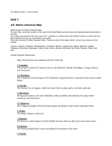 Unit 1 AS: Native American Map US History Sem 1 Answer Key