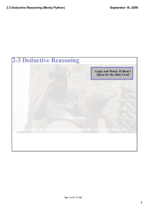 2­3 Deductive Reasoning