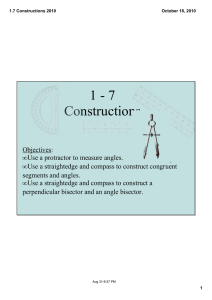 1 ­ 7 Constructions