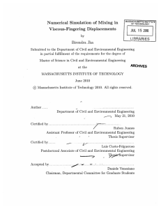 LJUL 15 Numerical  Simulation  of  Mixing  in