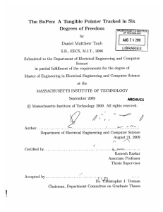 The  BoPen:  A  Tangible  Pointer ... Degrees  of  Freedom Daniel  Matthew  Taub AUG