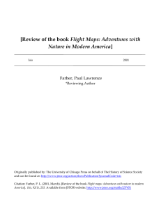 Flight Maps: Adventures with Nature in Modern America Farber, Paul Lawrence