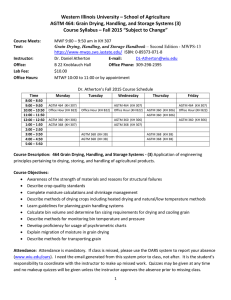 Western Illinois University – School of Agriculture