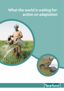 What the world is waiting for: action on adaptation