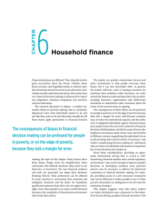 6 Household finance CHAPTER