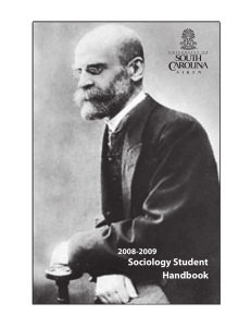 Sociology Student Handbook 2008-2009