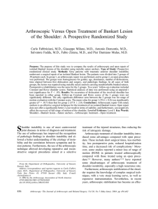 Arthroscopic Versus Open Treatment of Bankart Lesion