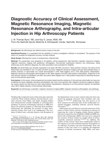 Diagnostic Accuracy of Clinical Assessment, Magnetic Resonance Imaging, Magnetic