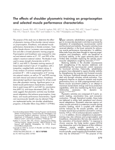 The effects of shoulder plyometric training on proprioception