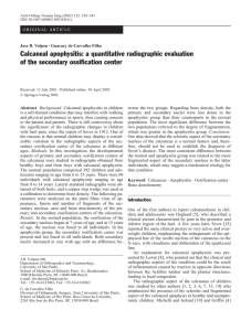 Calcaneal apophysitis: a quantitative radiographic evaluation of the secondary ossification center