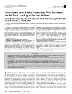 Generalized Joint Laxity Associated With Increased