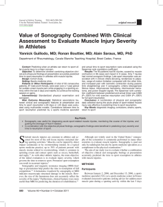 Value of Sonography Combined With Clinical in Athletes