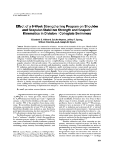 Effect of a 6-Week Strengthening Program on Shoulder